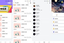 新款UI社区微信小程序源码可设置VIP会员