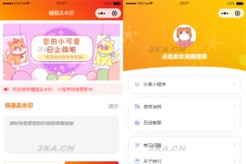 橘猫视频去水印微信小程序源码_自定义接口_PHP后端对接