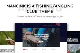 「亲测」WordPress主题Mancink垂钓钓鱼网站源码英文版 带全套依赖插件